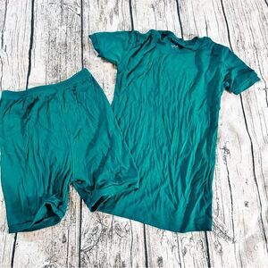 Amazon Teal Bamboo Pajama Set Unisex Size 10